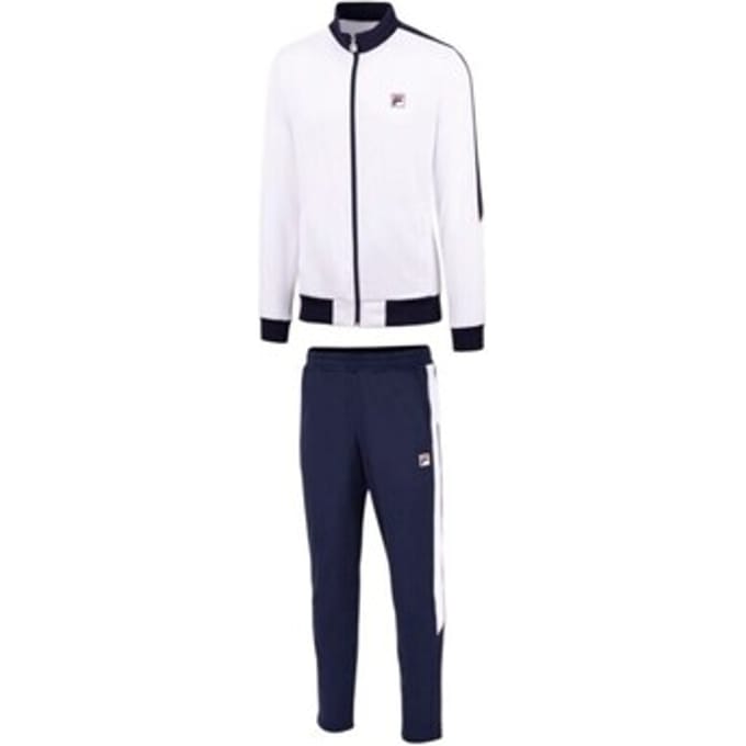 Fila Manuel Trainingspak Heren-Wit,Donkerblauw