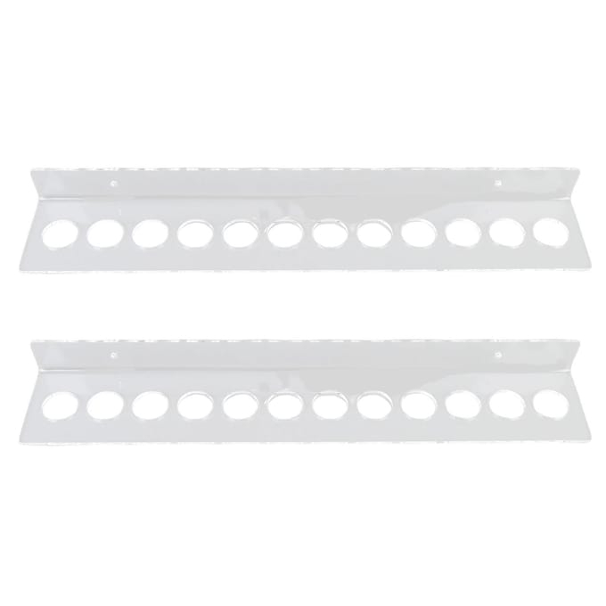 Support Rangement Ciseaux Acrylique Mural 12 Fentes Salon de Coiffure Ciseaux Rangement Support pour Salon de Coiffure Bureau Maison white