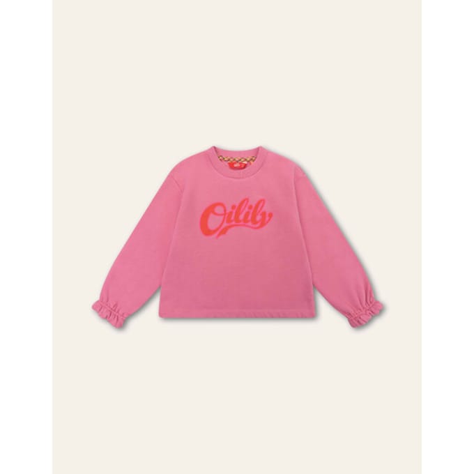 Oilily Hoossel Sweater- maat128/8yr Chateau Rose