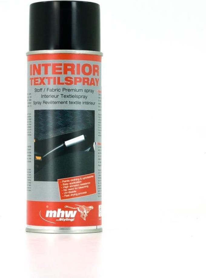 MHW Styling Color-It Textielspray ZWART in spuitbus a 400 ml (LEES TEKST!!)