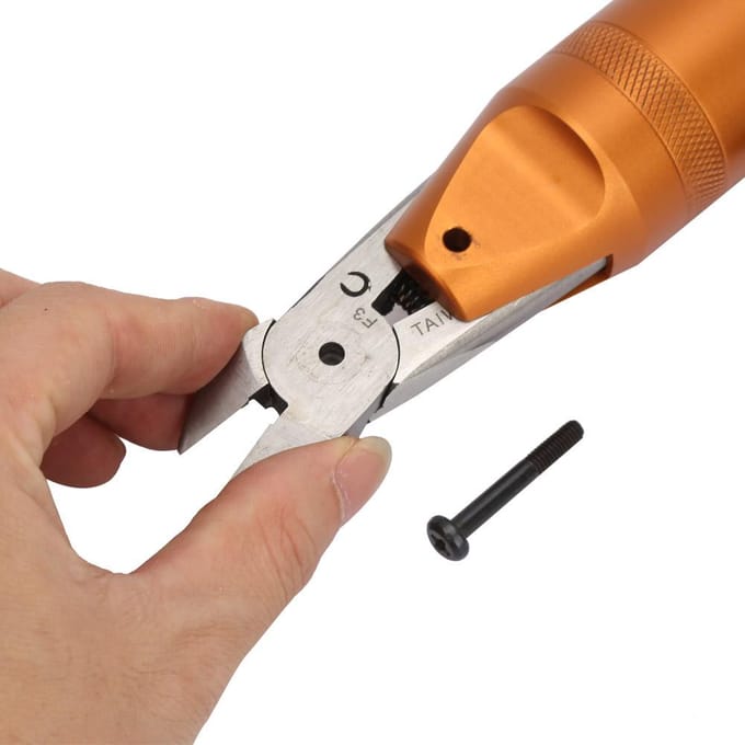 HS10 Industriële Pneumatische Lucht Schaar Schaar 2.64.0mm Kunststof Lucht Snijgereedschap (HS10F3) orange