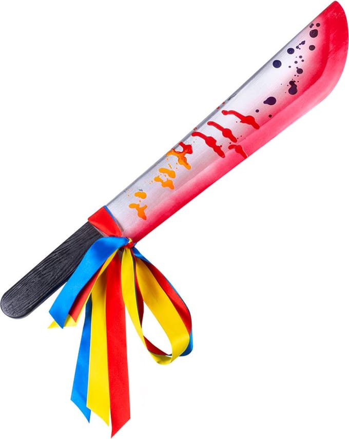 Boland - Machete Horror clown - Wapen - Halloween accessoire - Decoratie - Horror - Carnaval - Themafeest