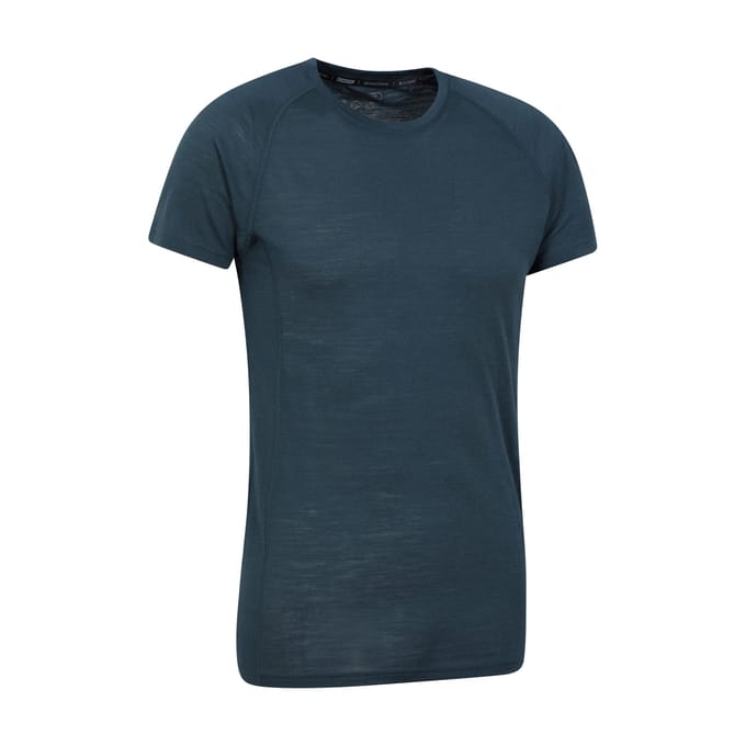 Mountain Warehouse Heren Summit II Base Layer Top (Marine)