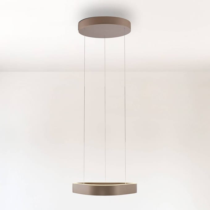 Paul Neuhaus LED hanglamp Q-Stretto, brons, 40,8 cm