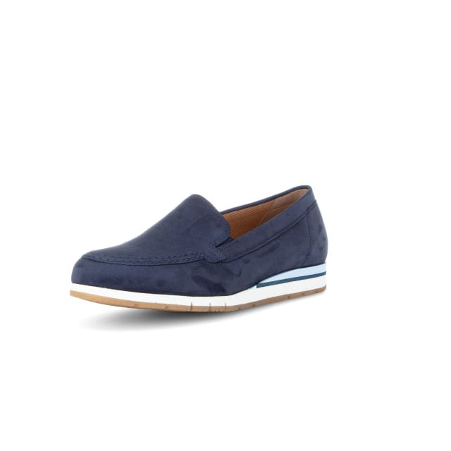 Gabor Instappers blauw Nubuck - Maat 4,5