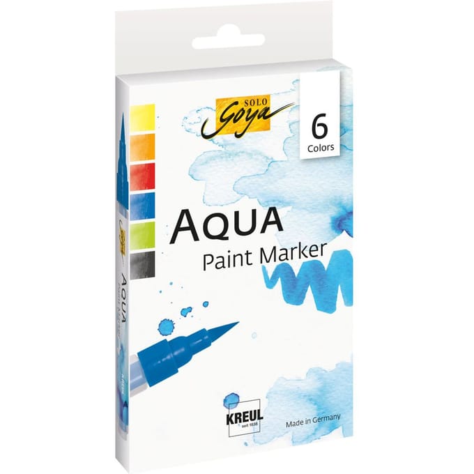 Solo Goya Aqua Paint Marker Set 6 stuks
