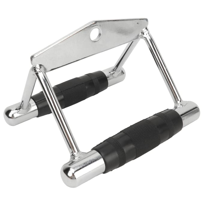 Dubbele D Roeigreep Kabelbevestiging Kabelmachine Accessoires voor Thuisgym LAT Pull Down V-Bar white