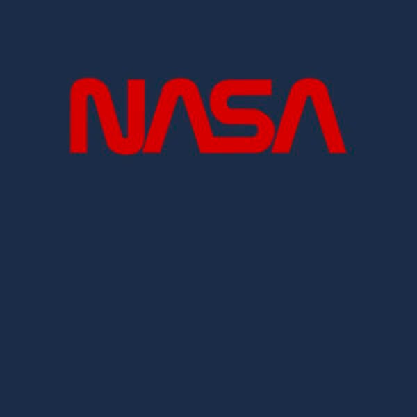 NASA Worm Logotype Dames T-shirt - Navy - S
