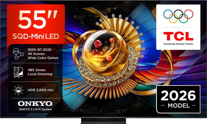 TCL 55Q7D Pro - 55 inch - 4K SQD-MiniLED - 2026 - Smart TV