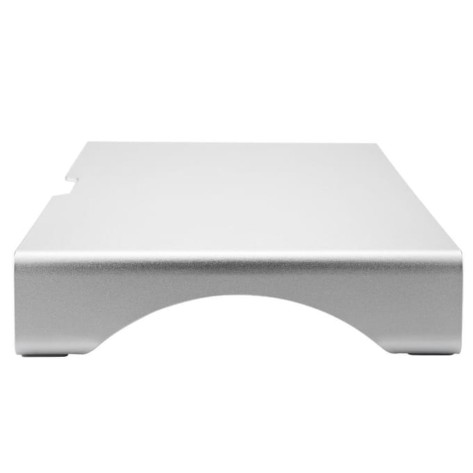 Support d'écran en alliage d'aluminium pour ordinateur portable, étagère organisatrice, argent white