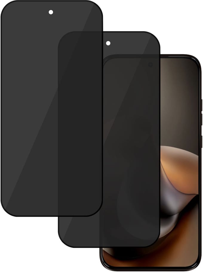 2x TechNow Privé Screenprotector geschikt voor Motorola Moto G87 Screenprotector - Privacy Beschermglas - Rounded - Privacy Proteqt+