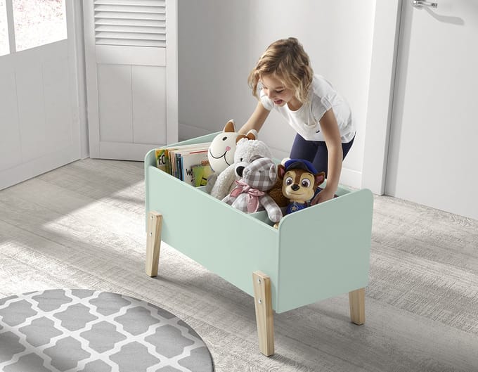 Vipack - Speelgoedkist - Kiddy - hout - mintgroen
