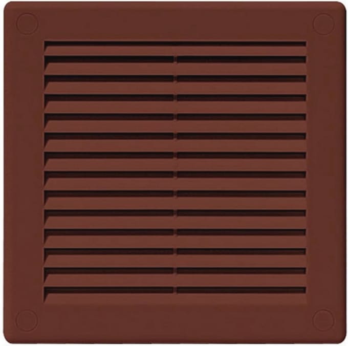 Ventilatie Grille Cover 150 x 150mm - Bruin ABS Kunststof