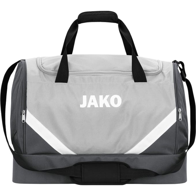 Jako Iconic (Junior) Sporttas Met Bodemvak - Antra Light / Zachtgrijs | Maat: UNI