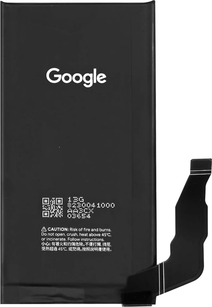 Google, Batterij voor Google Pixel 8a 4492mAh model G949-01097-00 G07DF, Zwart