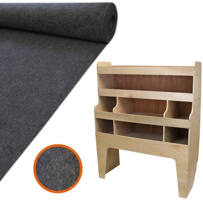 11m² busbekleding - antraciet - 5,5x2 m - incl. 5 lijmbussen