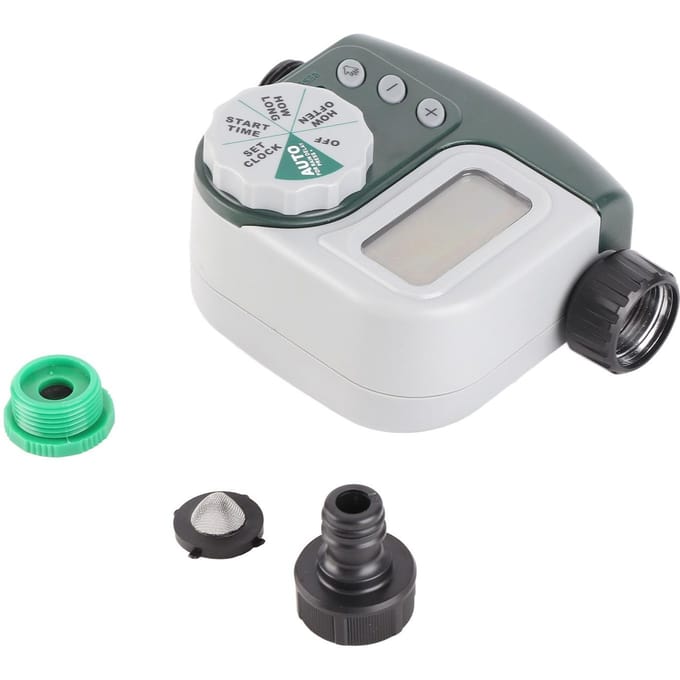 Automatische Digitale Tuinwatertimer Besproeiing Irrigatiesysteem Controller G3/4 Aansluiting white