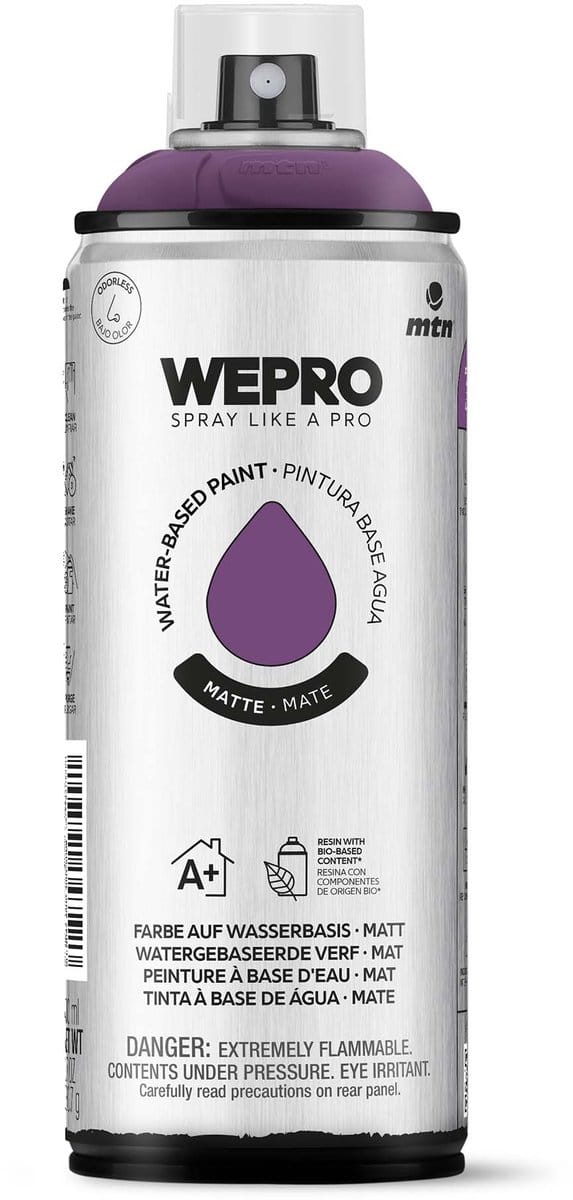 Spuitbus Paars Los Angeles Mat MTN WEPRO WATER-BASED PAINT 400ML