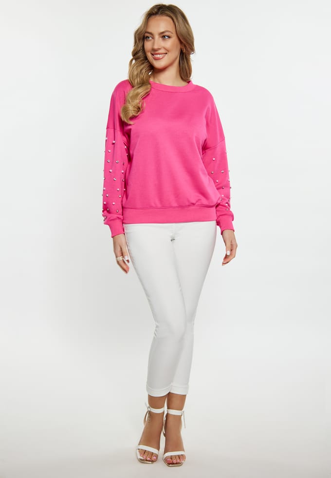 Faina Sweatshirt Dames roze