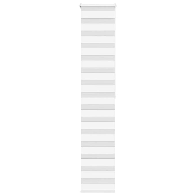 vidaXL - Zebra - rolgordijn - 45x200 - cm - stofbreedte - 40,9 - cm - polyester - wit