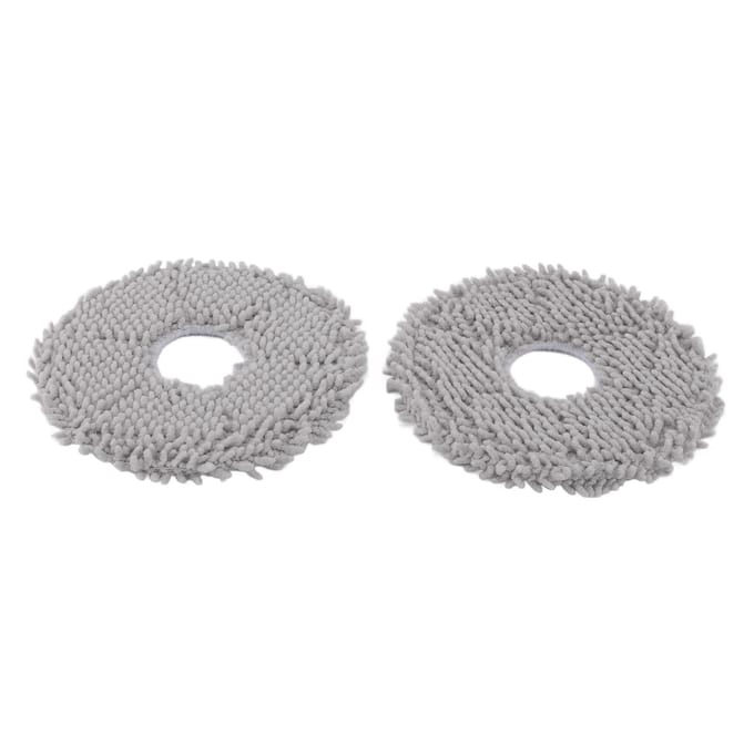 6 Pièces Tampons de Mop pour Aspirateur Robot de Remplacement Tampons de Mop pour Aspirateur Robot Lavables Nettoyage Mop gray