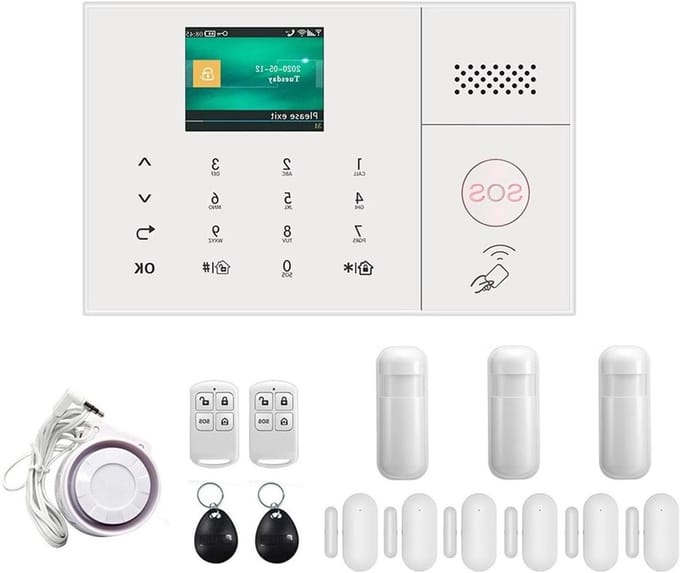 Smart Alarm - Draadloos Systeem - Huis Beveiligen - APP Bediening - Set 5 - Wit