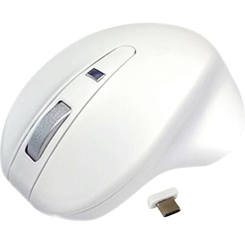Matias M20DCW Ergonomische muis Draadloos Optisch Wit 4 Toetsen 1000 dpi, 1600 dpi Ergonomisch