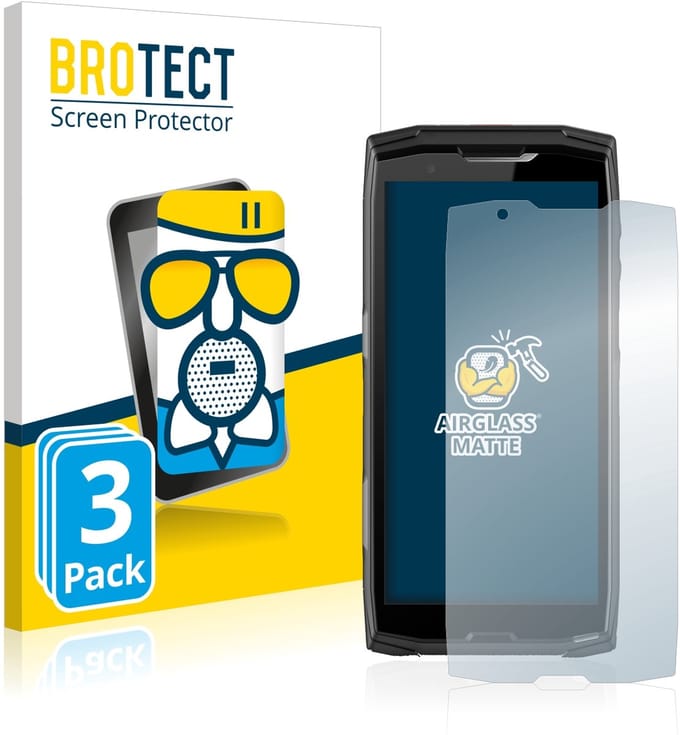 BROTECT - Screenprotector voor Crosscall Core-X5 - Folie Beschermfolie Beschermglas matte 3 Stuks