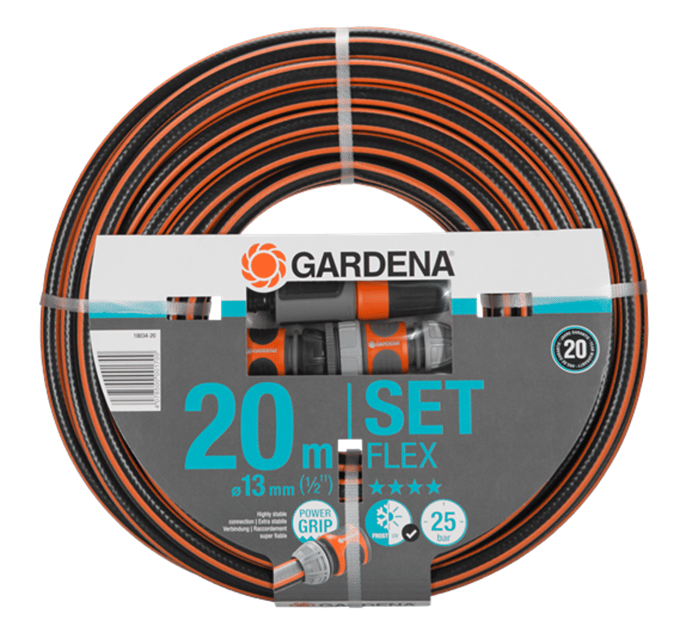 GARDENA - Comfort FLEX - 6-delige Tuinslangset - tuinslang 20m 13mm