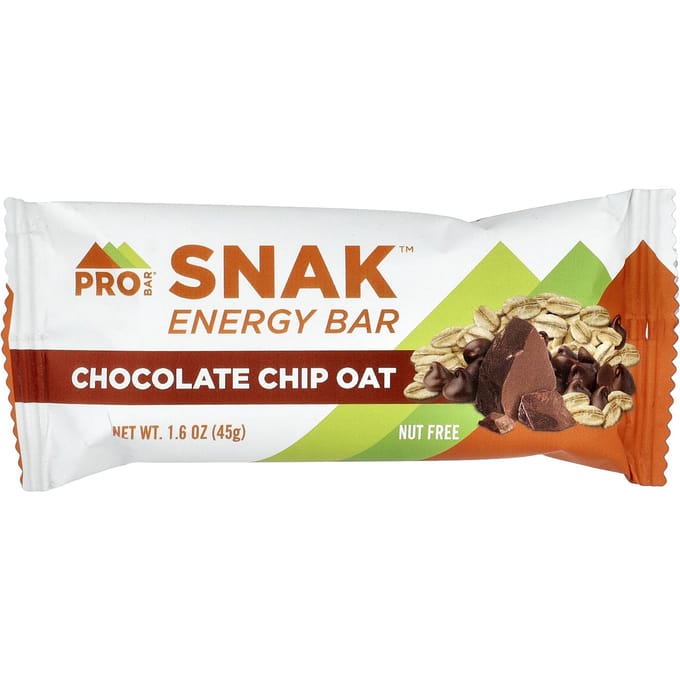 Snak™, Energiereep, Chocolade Chip Haver, 45G (1.6oz)