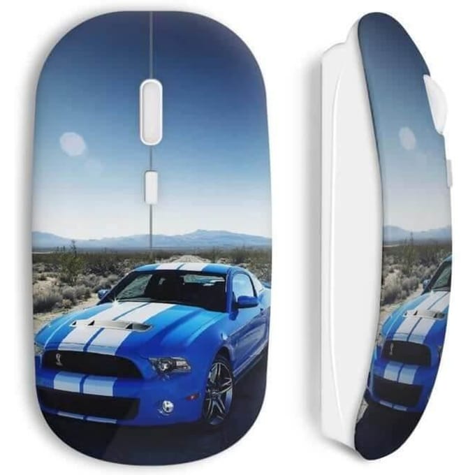 Souris Sans Fil Blue Mustang Voiture