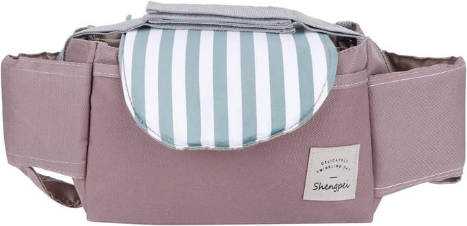 Universele Kinderwagen Organizer met Bekerhouder en Opbergmogelijkheden