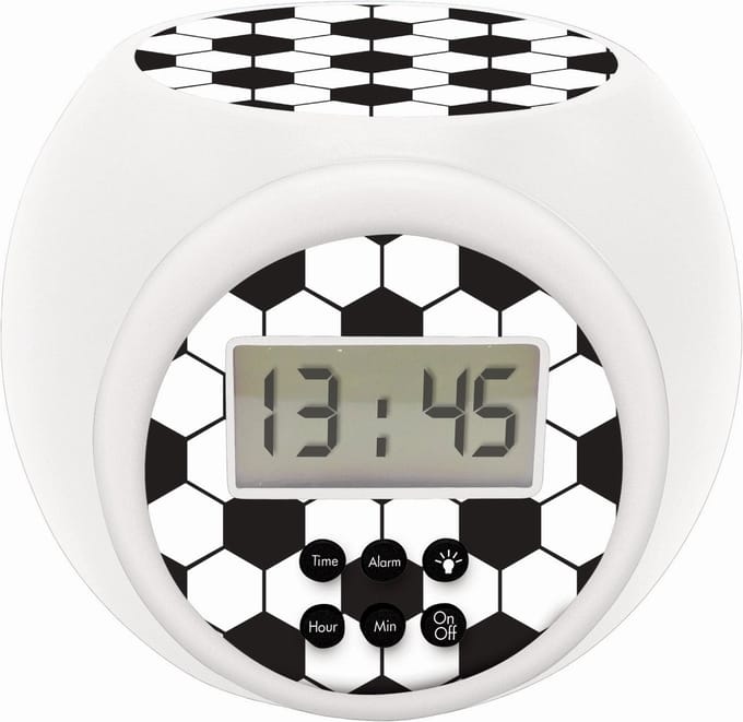 Projector Wekker Football edition met Timer