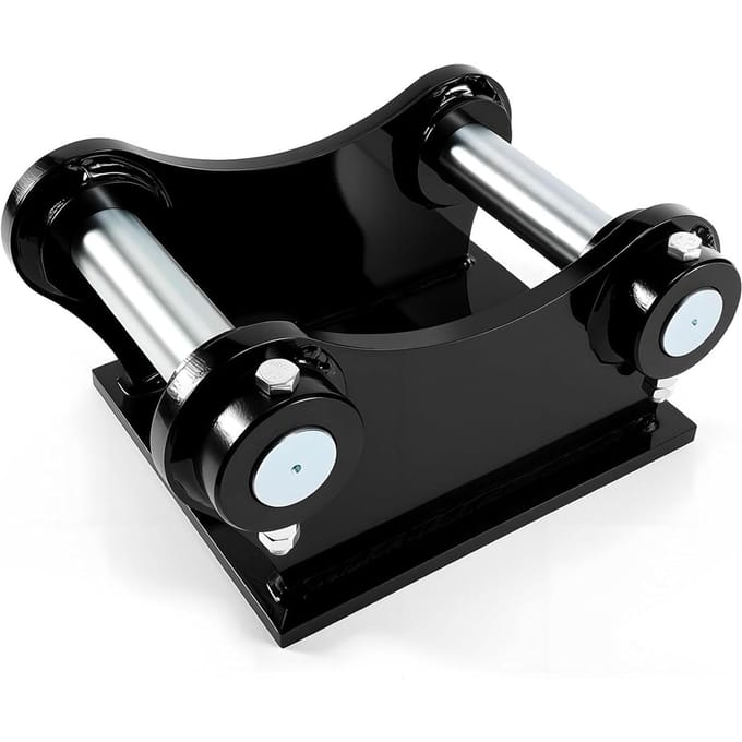 2 Pièces Oreille de Godet de Mini-Pelle de Remplacement pour Mini-Pelles Cat 305 306 45mm 5 Pouces C C Soudure sur Fixation de Godet black