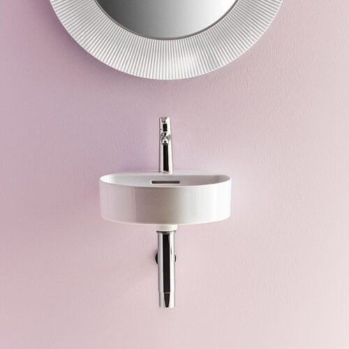 LAUFEN Val hand wash basin 40 x 42.5 cm with 1 tap hole, with overflow H8112810001041