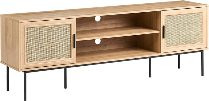 PASCO - TV-meubel - Lichtbruin - 180 cm - Vezelplaat