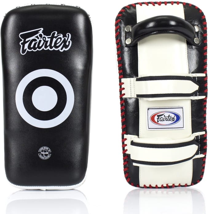 Fairtex KPLC4 - Tarcze Pao - Zwart/Wit - Ergonomisch - Hoogwaardige Leer