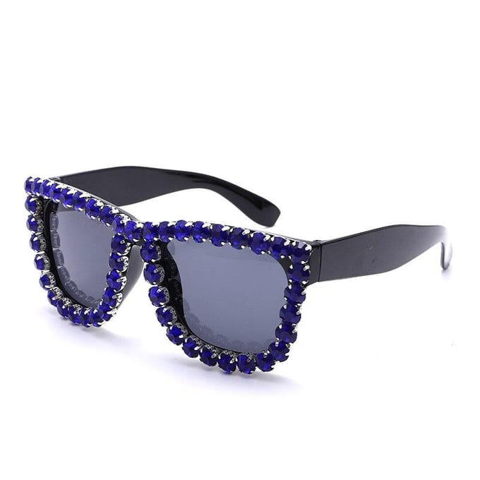 Groot frame Strass Frame Vierkant Zonnebril Dames Diamant Brillen Designer Mode Zonnebrillen UV400 Brillen voor Vrouwen