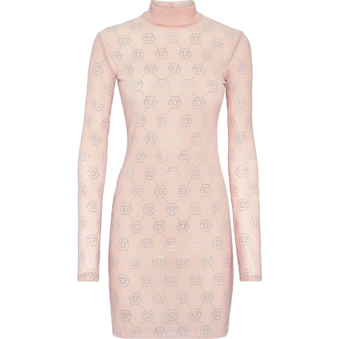 Shirt Dress Monogram Strass