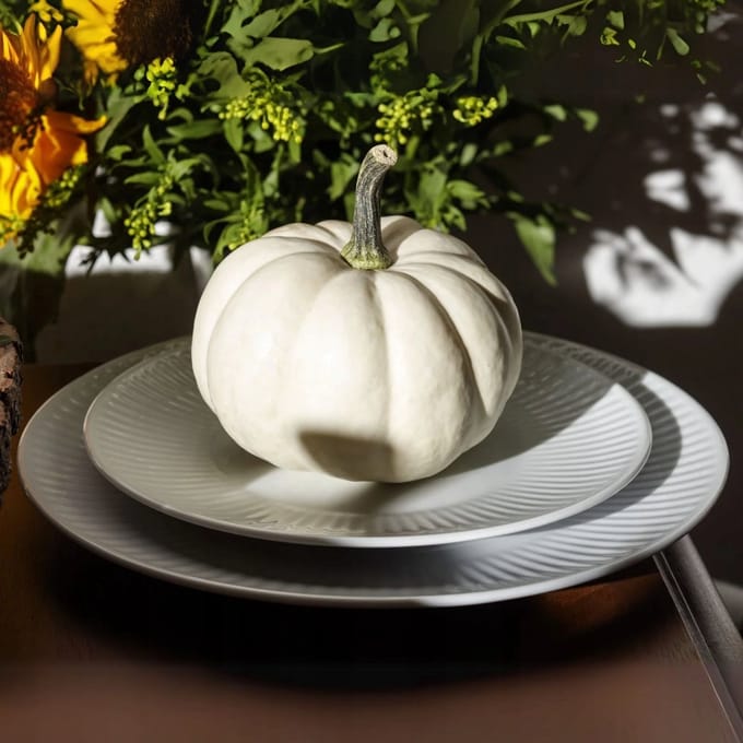 Chodzież Dalia Wit Talerz Porselein 21 cm