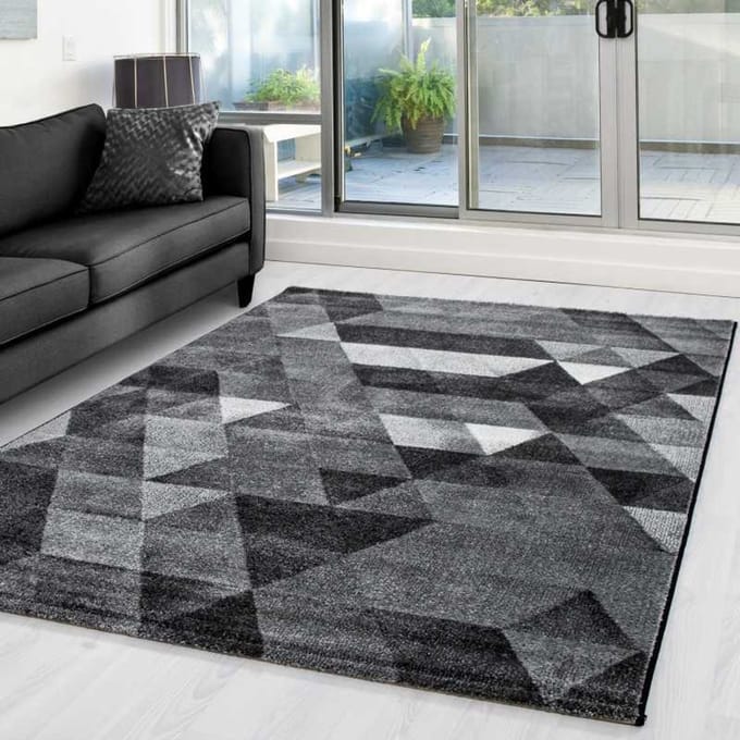 Modern design tapijt LIMA 1920 Grijs 80x300 cm