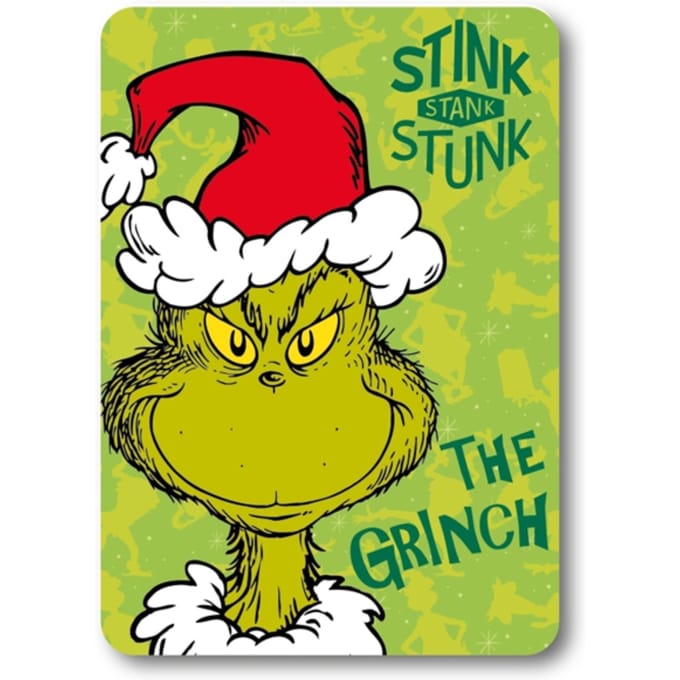 The Grinch Stink Christmas Fleece deken 100 x 140 cm