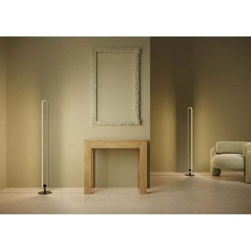 Ityhome Uitschuifbare sidetable 90x42/302 cm Bora natuur eiken