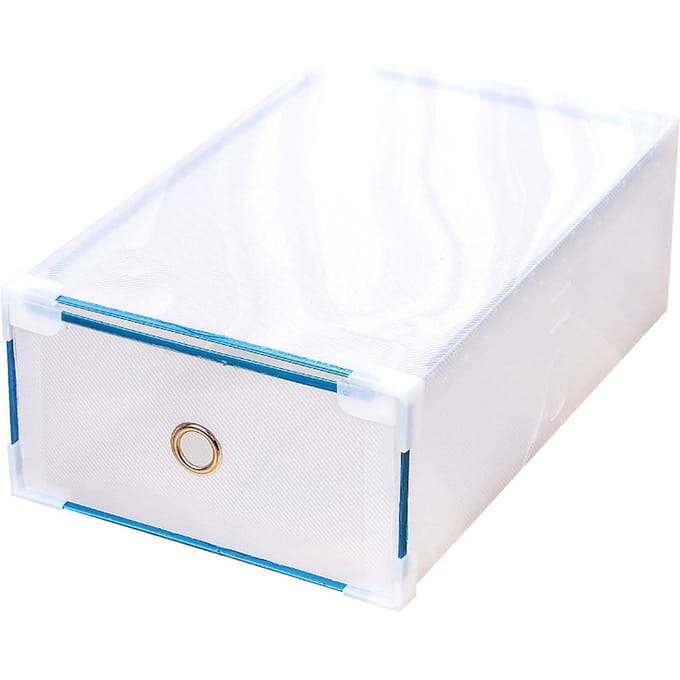 Transparante Schoendoos Lade Type Stofdicht Multifunctionele Bureau Organizer Opbergdoos voor white