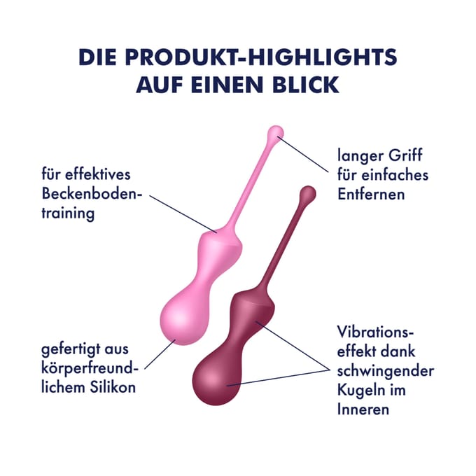 Satisfyer ‘Kegel Trainers’, 71 g + 110 g, 2 Stuks