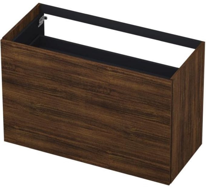 INK - Onderkast 2 Laden Push To Open 65cm Hout Decor - 1000x450x650 Mm - Koper Eiken