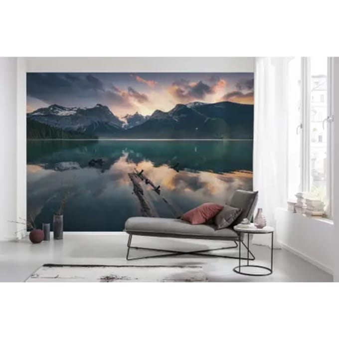 Fotobehang Burning Emerald - Meerkleurig - 2,80m X 450cm