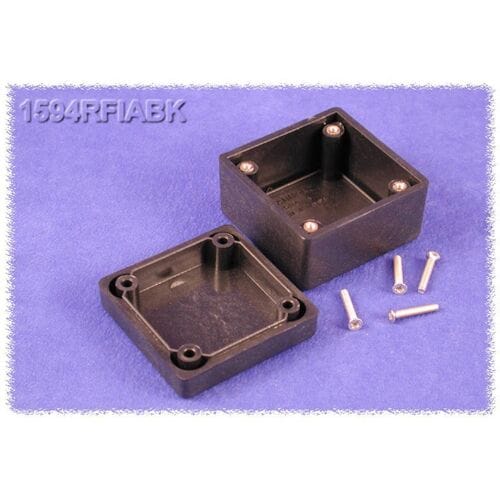 Hammond Electronics 1594RFIABK Universele behuizing 56 x 56 x 40 ABS Zwart 1 stuk(s)
