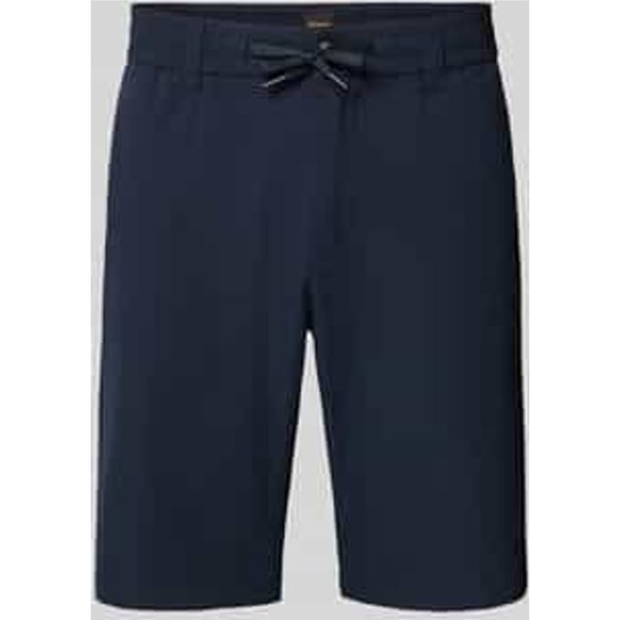 tapered fit bermuda met trekkoord model 'CHINO'