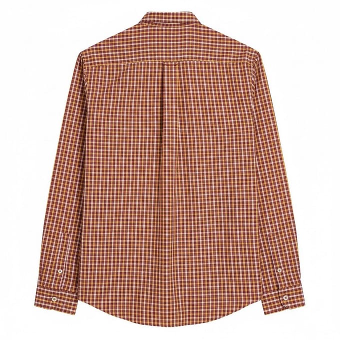Ben Sherman Heren Signature Huis Check Lange Mouwen Overhemd (Rood)